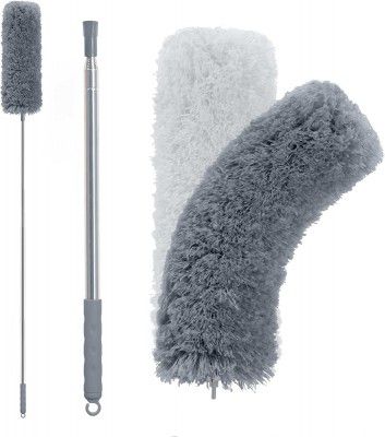 Microfiber Feather Duster Bendable & Extendable Fan Cleaning Duster