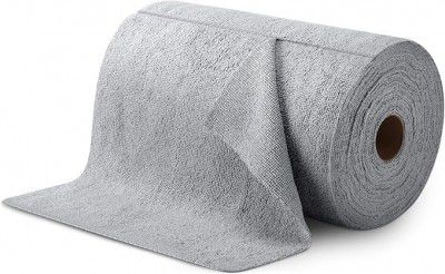 Microfibre Cleaning Cloth Roll, 25 x 25 cm, Grey, Multipurporse Cleaning Uses Pack of 20, Quick Tear-Away Design