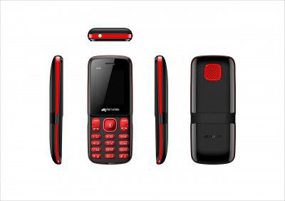 Micromax X412 (Black + Red)