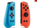 MICROMINI X-Ninja Joycon for Nintendo Switch Oled & Nintendo Switch Wireless Controller 8 LED Colors, Adjustable Turbo, Rechargeable Joycon's (Neon Red&Neon Blue)...