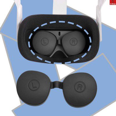 MICROMINI X-Ninja Lens Cover for Quest 2 Dust Proof Cover for Oculus Quest 2 Anti-Dust Lens Protector (Black)