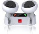 MICROMINI X-Ninja Quest 2 Controllers- Vr Accessories Charger Station With 2 Rechargeable Batteries- Charging Station Set With Type-C Charging Cable- Charging Adapter- White...