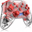 MICROMINI X-Ninja Wireless Controller Transparent for Nintendo Switch, Professional Bluetooth Pro Controller, Adjustable Turbo Vibration Motion Gyro Ergonomic...