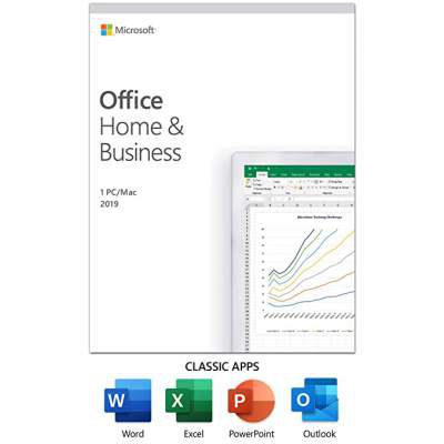 Microsoft office 2019 Home and Business for 1 PC or 1 MAC