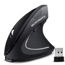 Microware 2.4g USB Wireless Vertical Mouse Rechargeable Ergonomic Optical Computer Mouse with 3 Adjustable dpi 1000/1200/1600 Levels 6 Buttons for Laptop, pc, Computer, Desktop, Notebook - Black...