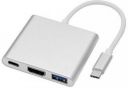 microware TV-out Cable 3 in 1 Hub Type C USB 3.1 to USB-C 4K HDMI USB 3.0 Adapter Converter...