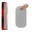 Midazzle Handcrafted Hair Comb with Pumice Stone...