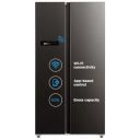 Midea 592 L Side By Side, Wi-Fi Double Door Refrigerator Voice Assistant, App Control, Inverter, (MDRS791MIF28IND Jazz Black)...