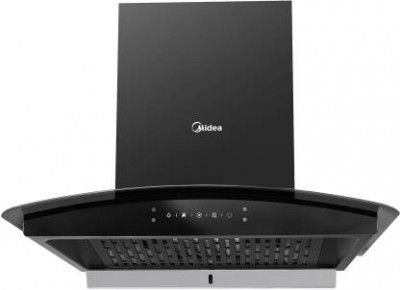 Midea 60V11 Auto Clean Wall Mounted Chimney  (Black 1250 CMH)