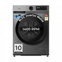 Midea 7 Kg 5 Star Fully Automatic Front Load Washing Machine with Inverter Motor (MFG17W70B/T-IND, Titanium Grey)...