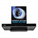 Midea 75 cm 1400 m3/hr Filter-less, Autoclean, Motion Sensor, T Shape kitchen Chimney...