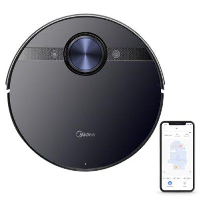 Midea M7 Robotic Vacuum Cleaner | Mopping | 4000Pa Suction | 5th gen lidar Navigation 30 Set sensors |Multiple Map Memory |Lidar Navigation | Alexa & Google Enabled
