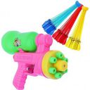 migento India High Pressure Holi Pump Pichkari Water Gun Small Pichkari with 3 Water Balloons Bunch Holi Combo Set for Kids Boys Girls...