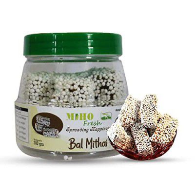 Mihofresh Uttarakhand Famous Bal Mithai| Famous Indian Sweets Box | (900G | Pack of 3 x 300Gm)