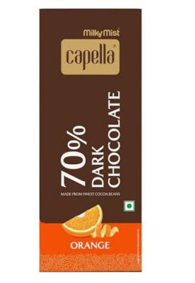 Milky Mist Dark Chocolate 70% Orange 80 Gm