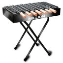MILLION Hygiene Stool Barbecue Outdoor Charcoal Barbeque Foldable Grill Set for Home...