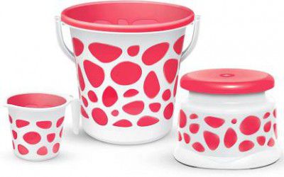 MILTON 25 L Plastic Bucket  (Red)