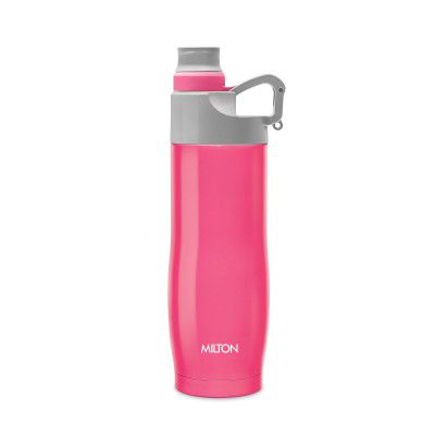 Milton Alpha 500 Stainless Steel Sports Water Bottle, 480ml, Pink
