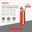 MILTON Alpha 500 Stainless Steel Sports Water Bottle - 480ml...
