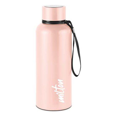 Milton Aura 750 Thermosteel - 725 ml Water Bottles, 24 Hours Hot and Cold, Beige