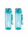 Milton Blue 2 Pieces Plastic Typography Printed Water Bottle-1000 ml...