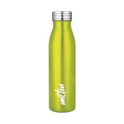 MILTON Breeze 750 Stainless Steel Water Bottle - 730 ml, Single Walled I Mettalic Green
