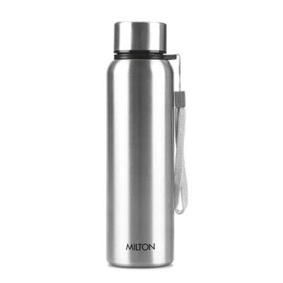 MILTON Brim 1000 Stainless Steel Water Bottle - 875 ml, Silver
