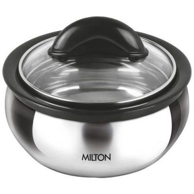 Milton Clarion 1500 Stainless Steel Casserole - Double Layered Insulation, Silver, 1.95 L