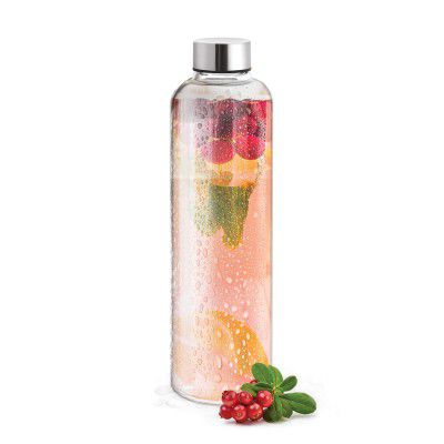 Milton Clarion Borosilicate Glass Water Bottle, 1000 ml, Transparent, 1 Piece