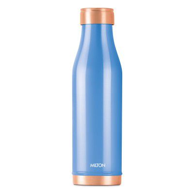 MILTON Copper Charge Water Bottle, 930 ml, Blue