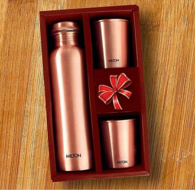MILTON COPPERAS GIFT SET 920 ml Bottle  (Pack of 3, Copper, Copper)