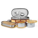 MILTON Corporate LuInch Stainless Steel Containers Set of 3, Yellow, 280 Ml...