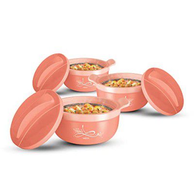 MILTON Crave Jr Inner Steel Casserole (470 ml, 800 ml, 1380 ml), Gift Set of 3