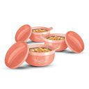 MILTON Crave Jr Inner Steel Casserole (470 ml, 800 ml, 1380 ml), Gift Set of 3...