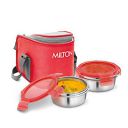 Milton Cube 2 Lunch Box, 300 ml, Set of 2, Red...