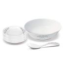 Milton Dahi Balla Melamine Set of 8, Vine, Ivory...