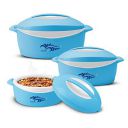 MILTON Delight Jr. Inner Stainless Steel Serving Casserole Gift Set of 3 ...