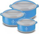 MILTON Divine Jr Casserole Gift, 500/1000/1500, Blue Pack of 3 Serve Casserole Set  (430 ml, 830 ml, 1400 ml)...
