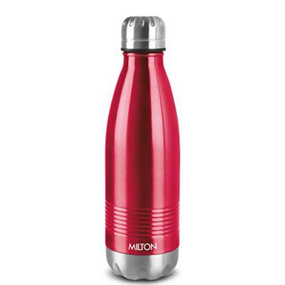 MILTON Duo DLX 750 Thermosteel Bottle, 700 ml, 24 Hours Hot and Cold, Maroon