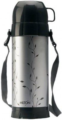 MILTON Eiffel 1000 Insulated Hot or Cold Flask 910 ml Flask (Pack of 1, Black, Grey, Plastic)