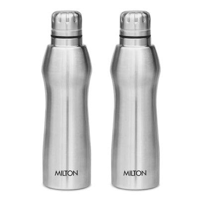 MILTON Elate 1000 Stainless Steel Water Bottle - 880 ml [ Set of 2 ]