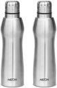 MILTON Elate Stainless Steel each 880 ml Bottle  (Pack of 2, Silver, Steel)...