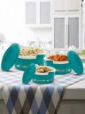 Milton Elegance Jr. 3 Pcs Green Inner Steel Casserole Gift Set 395 ml 750 ml & 1.35 L...