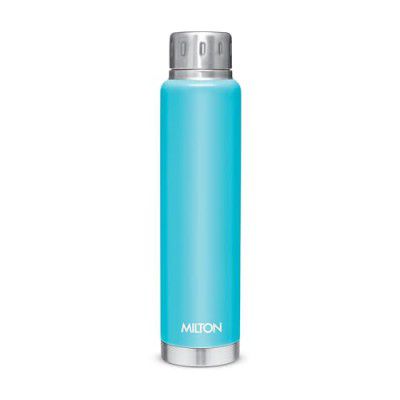 Milton Elfin 500 Thermosteel 24 Hours Hot and Cold Water Bottle - 500 ml, Light Blue