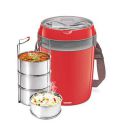 MILTON Euroline Futron Stainless Steel Electric Lunch Box, (4 Containers), Red...