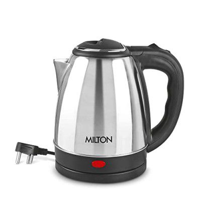 Milton Go Electro 2.0 Stainless Steel Auto Cut-Off, Silver Electric Kettle 1.8L, 1500W