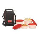 Milton Full Meal 4 Containers Lunch Box - Black...