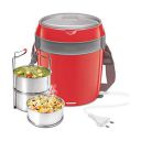 Milton Futron Tiffin Stainless Steel Tiffin Box Set, 360ml/180mm, Set of 3, Red...