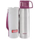 Milton Glassy Vacuum Flasks - Leakproof, Break Resistant, Pink, 1 L (1 pc)...