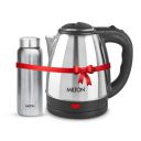Milton Go Electro Stainless Steel Electric Kettle 2000 + Aqua 750 Thermosteel Bottle, Super Fast Boiling with 3X Protection Kettle-Overheat, Dry Boil Protection, Leak Proof, Vacuum Insulated, Silver...